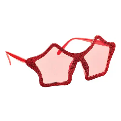 Glasögon Stjärna Röd