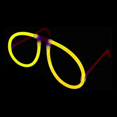 Självlysande Glasögon - Gul