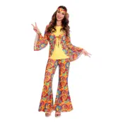 Hippie Kvinna Maskeraddräkt - Small