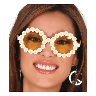 Hippieglasögon med Blommor