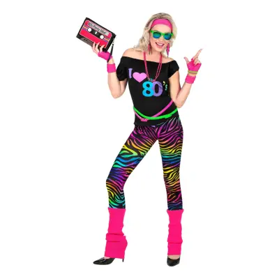 I Love 80s Maskeraddräkt - X-Large