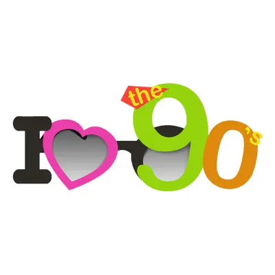 I Love the 90's Glasögon