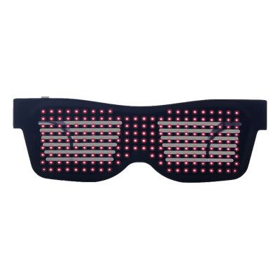 LED Bluetooth Glasögon - Röd