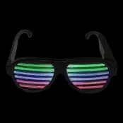 Ljudaktiverade Blinkande Shutter Shades