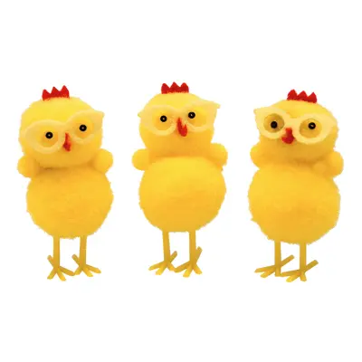 Påskkycklingar med Glasögon - 3-pack