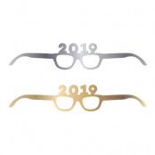 Pappersglasögon 2019 Guld/Silver - 4-pack