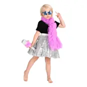 Popstjärna Silver Tillbehörskit för Barn - Large