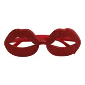 Röda Glasögon Pussmunnar