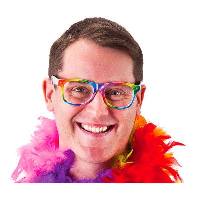 Regnbågsfärgade Glasögon