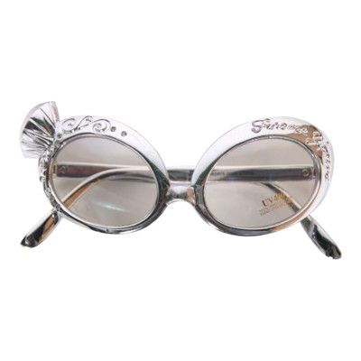 Silvriga Glasögon med Diamant