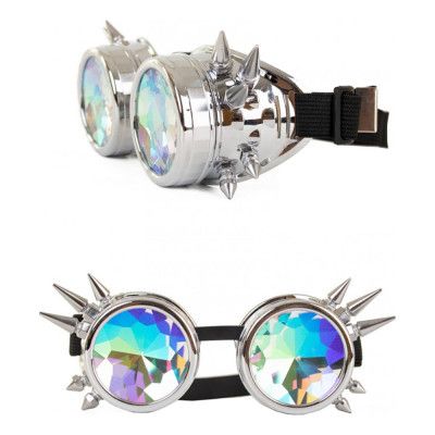 Steampunk Glasögon Silver - One size