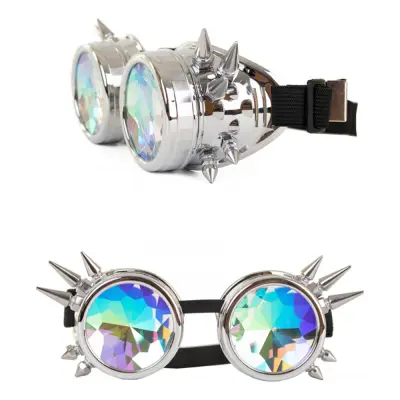 Steampunk Glasögon Silver - One size