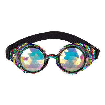 Steampunk Paljett Glasögon - One size