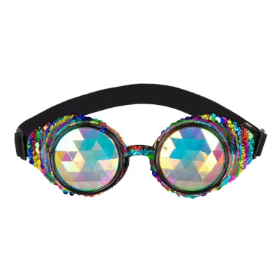 Steampunk Paljett Glasögon - One size