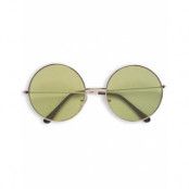 Stora Runda Hippieglasögon - Gröna