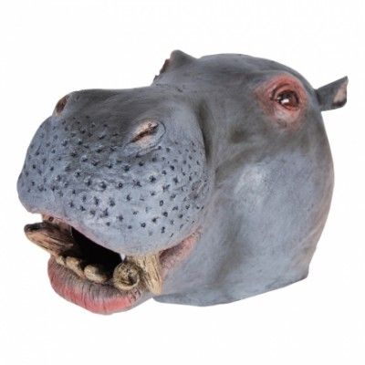 Flodhästmask i Gummi