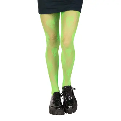 Alien Gröna Nätstrumpbyxor - One size