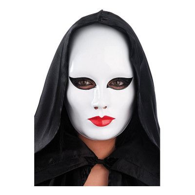 Ansiktsmask Vit Dam i Plast - One size