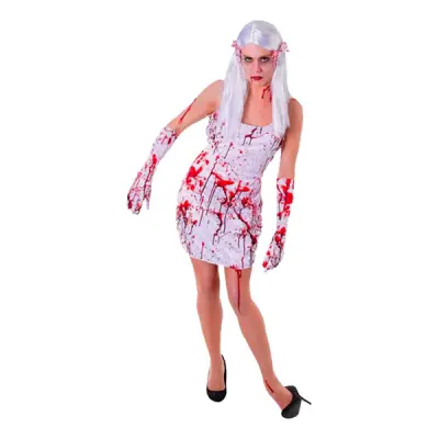 Blodig Klänning Maskeraddräkt - One size