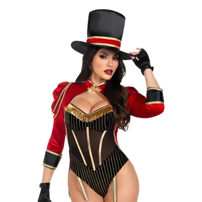 Cirkusdirektör Body Deluxe Maskeraddräkt - Medium