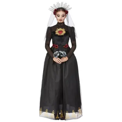 Deluxe Day Of The Dead Brudklänning Svart M