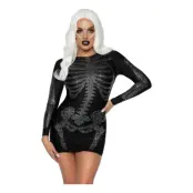 Diamantskelett Dam Maskeraddräkt - Small