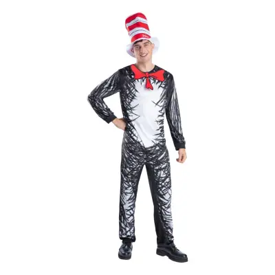 Dr Seuss™ Cat In The Hat Maskeraddräkt - Large