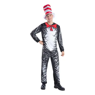 Dr Seuss™ Cat In The Hat Maskeraddräkt - Medium