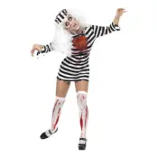 Fångdräkt Kvinnlig Zombie Maskeraddräkt - Medium