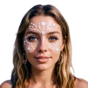 Face Jewels Pärlor Flower