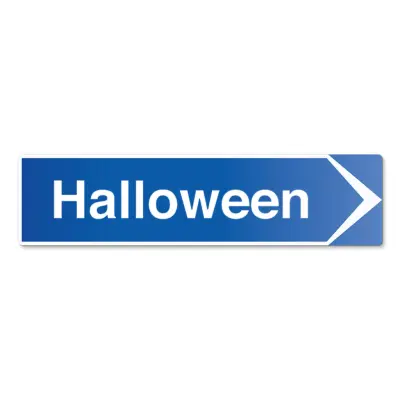Hänvisningsskylt Halloween
