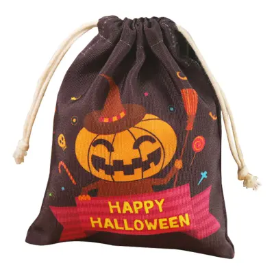 Halloween Godispåse i Tyg - Pumpa