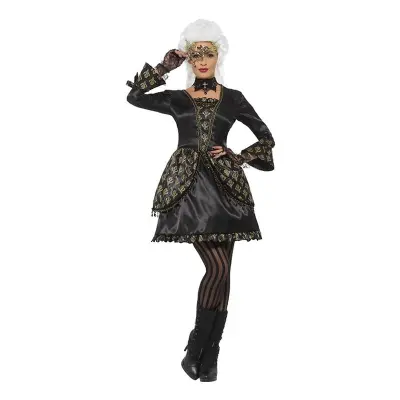 Halloween Maskeradbalsklänning Svart Maskeraddräkt - Medium