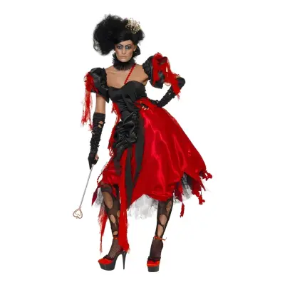 Hjärter Dam Halloween Maskeraddräkt - Medium