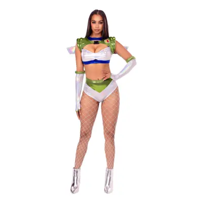 Intergalaktisk Ranger Deluxe Maskeraddräkt - Small