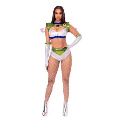 Intergalaktisk Ranger Deluxe Maskeraddräkt - X-Small