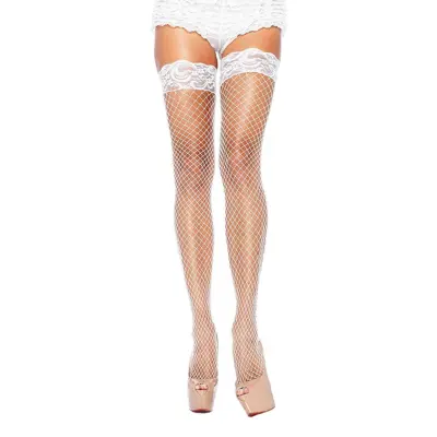 Knästrumpor Vita i Nät Deluxe - One size