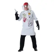 Läskig Vetenskapsman Maskeraddräkt - X-Large