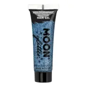 Moon Creations Holografiskt Glitter Hårgel - Blå