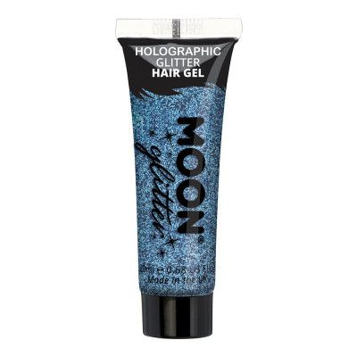 Moon Creations Holografiskt Glitter Hårgel - Blå
