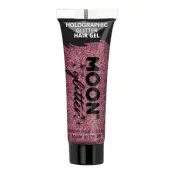 Moon Creations Holografiskt Glitter Hårgel - Rosa