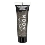 Moon Creations Holografiskt Glitter Hårgel - Svart