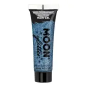 Moon Creations Holographic Glitter Hair Gel - Blå