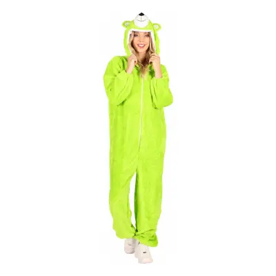 Onesie Grön Björn Maskeraddräkt - X-Small/Small