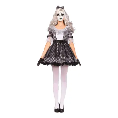 Porslinsdocka Halloween Deluxe Maskeraddräkt - Large