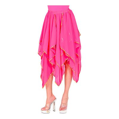 Chiffongkjol Rosa Lång - One size