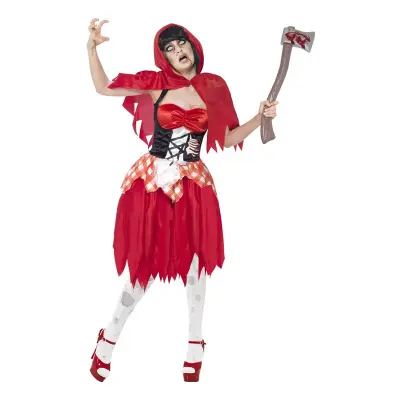 Rödluvan Zombie Maskeraddräkt - Small