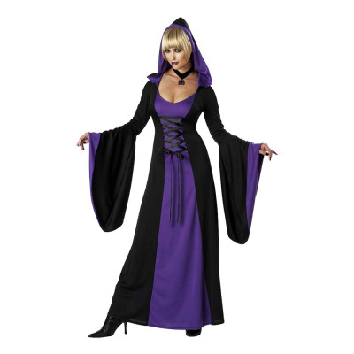 Häxklänning med Huva Maskeraddräkt - Medium