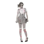 Skolflicka Zombie Maskeraddräkt - One size