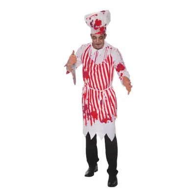 Slaktare med Blodstänk Maskeraddräkt - One size
